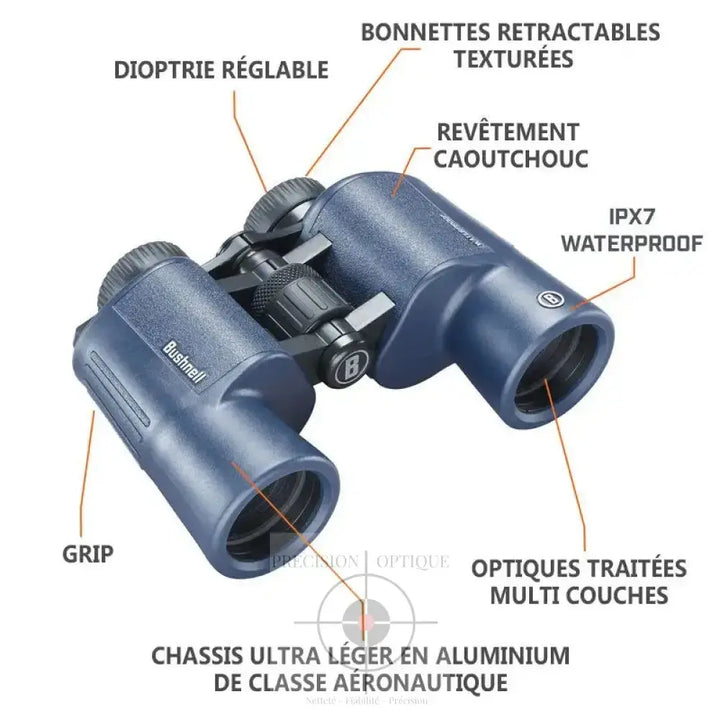 Jumelles Bushnell H2O 2.0 12x42 mm Porro Waterproof Rivolier
