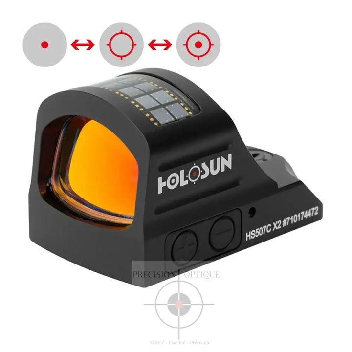 Point Rouge Holosun Hs507C-X2 - Performance Miniature Pour Une Précision Maximale Rouge